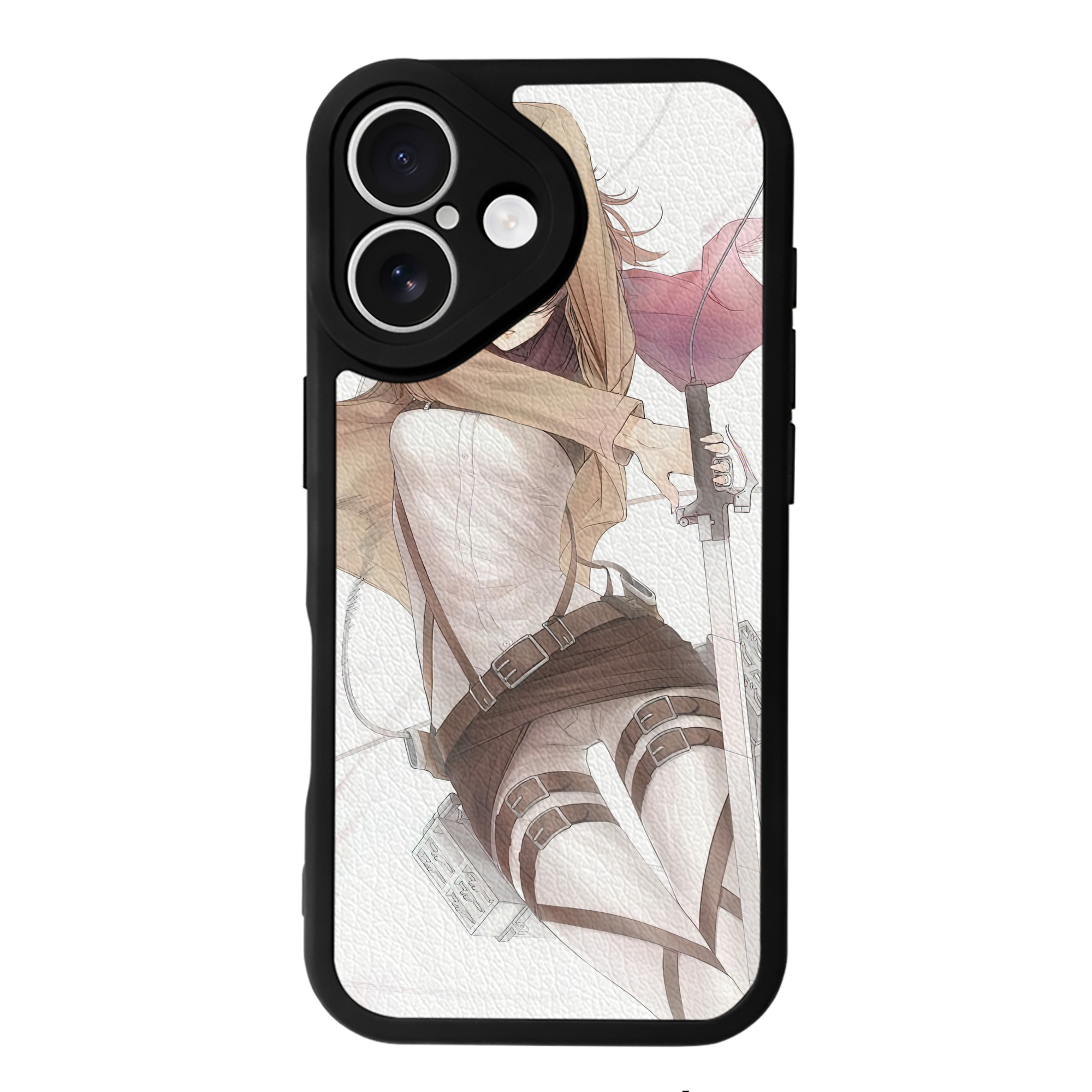 （画像用） 進撃の巨人 Attack on Titan 【iPhone 16シリーズ対応】シリコンスマホケース（レザー調） 材質：シリコン